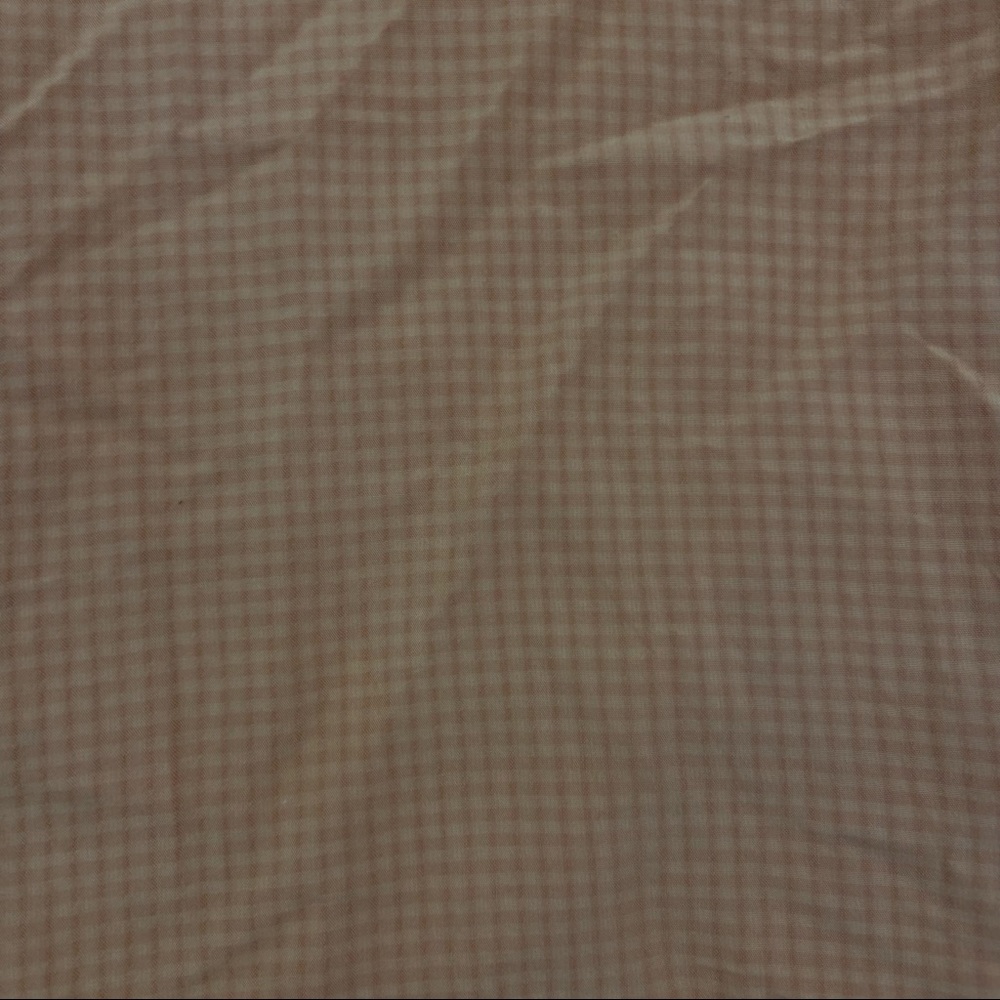 TNF The North face orange tan picnic plaid shirt.  Size Large - Picture 5 of 8